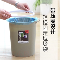 Plastic bucket thickened lidless household lidless large living room bathroom storage bucket trash can