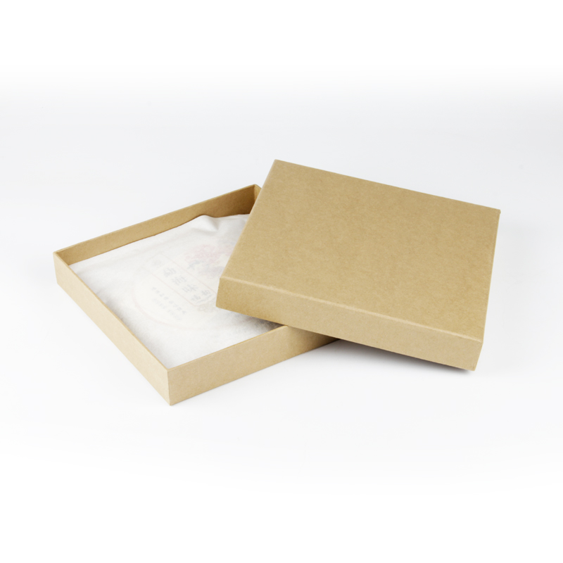 Thickened green kraft paper Pu'er tea white tea gift box packaging empty box single cake 357g sample box tea packaging