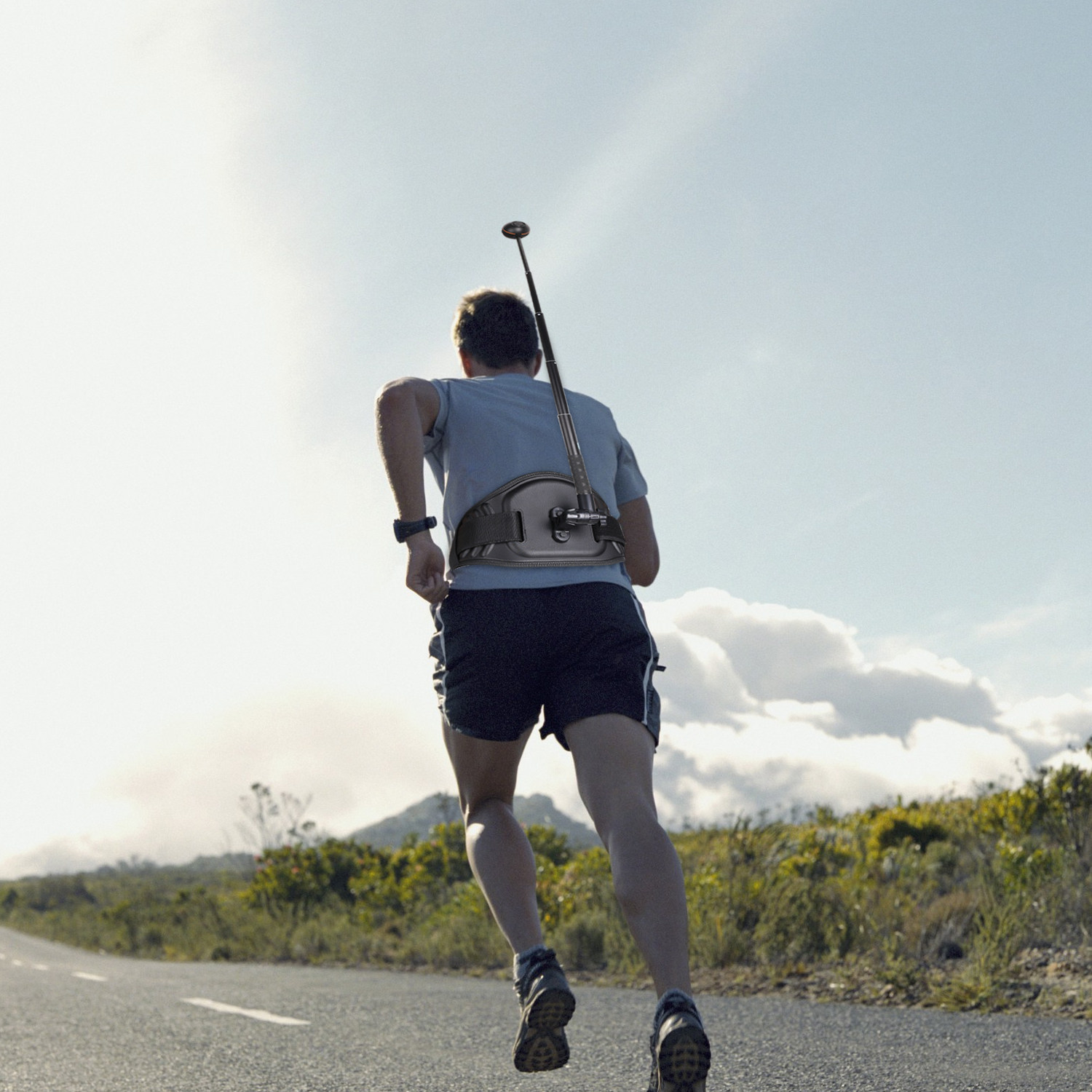 Gopro8 Insta360ner panoramic sports camera selfie extends wearing waist fixed bracket