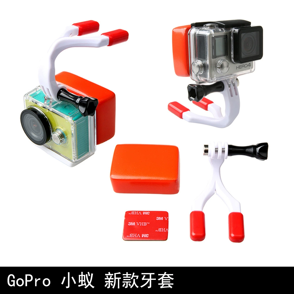 Gopro8 chó kiến ​​núi nhỏ insta360oner camera thể thao nẹp lặn phụ kiện đầu nối ống nghe trượt tuyết - Phụ kiện VideoCam