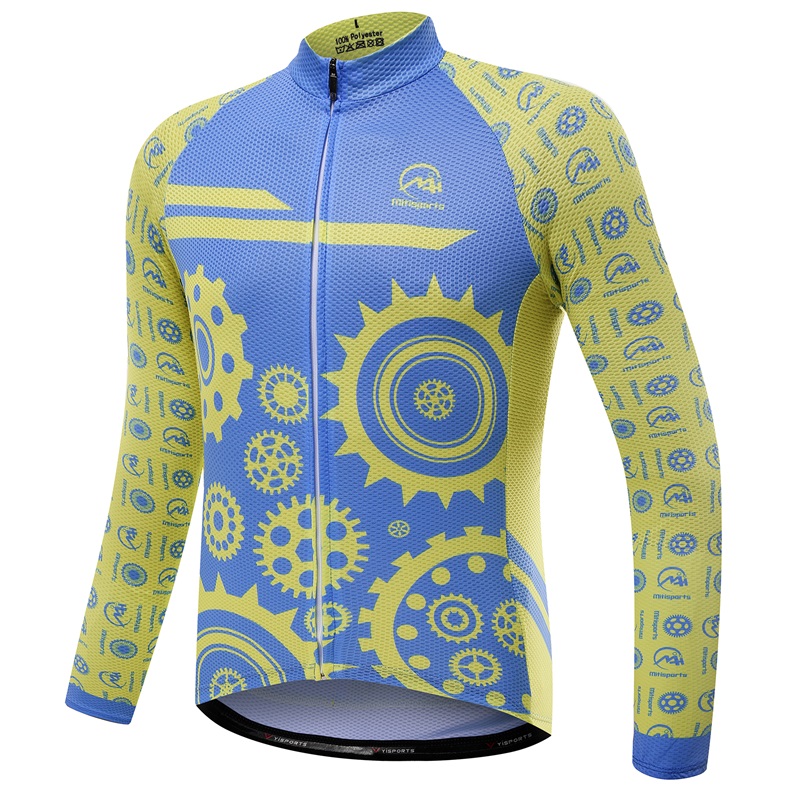 Cycling clothing men's long-sleeved suit spring summer autumn mountain bike cycling clothing cycling jacket trousers equipment customization