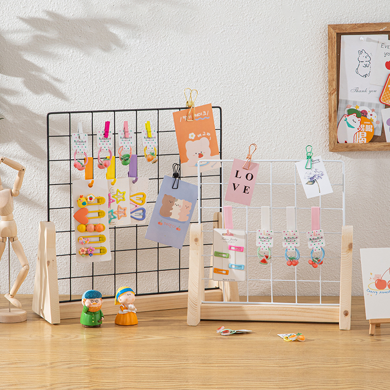 Grid Solid Wood Base Kindergarten Artwork Display Rack Desktop Stall Wooden Storage Rack Wire Mesh Rack Grid Solid Wood Base Kindergarten Artwork Display Rack Desktop Stall Wooden Storage Rack Wire Mesh Rack