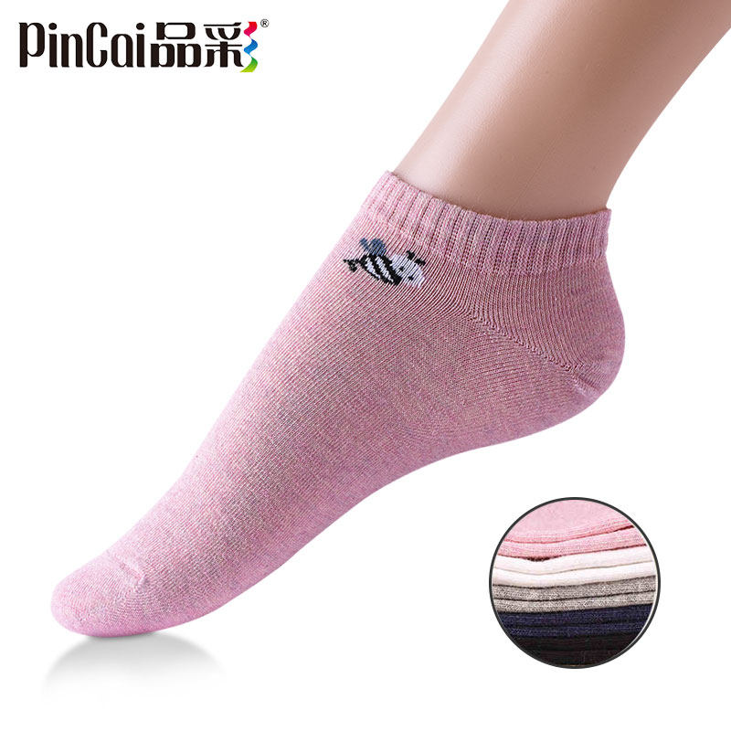 Pint Sox children Summer thin women Sox Korean version sports short barrel low-help cotton socks Sweat Invisible Shallow boat socks