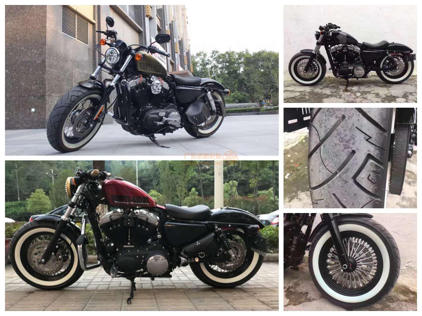 Nhật Bản SHINKO Honda Iron Horse 400 600 Lốp xe máy màu trắng 100 / 90-19 170 / 80-15 - Lốp xe máy lốp xe máy future