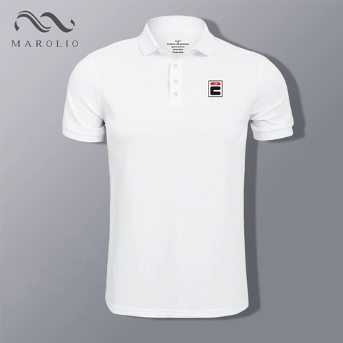 Летняя футболка polo, однотонная мужская шелковая хлопковая рубашка