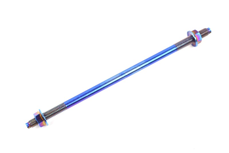 Stainless steel shaft front shaft M10/12mm lengthened color titanium calf burned titanium tortoise Fuxi Hussars BWS modification