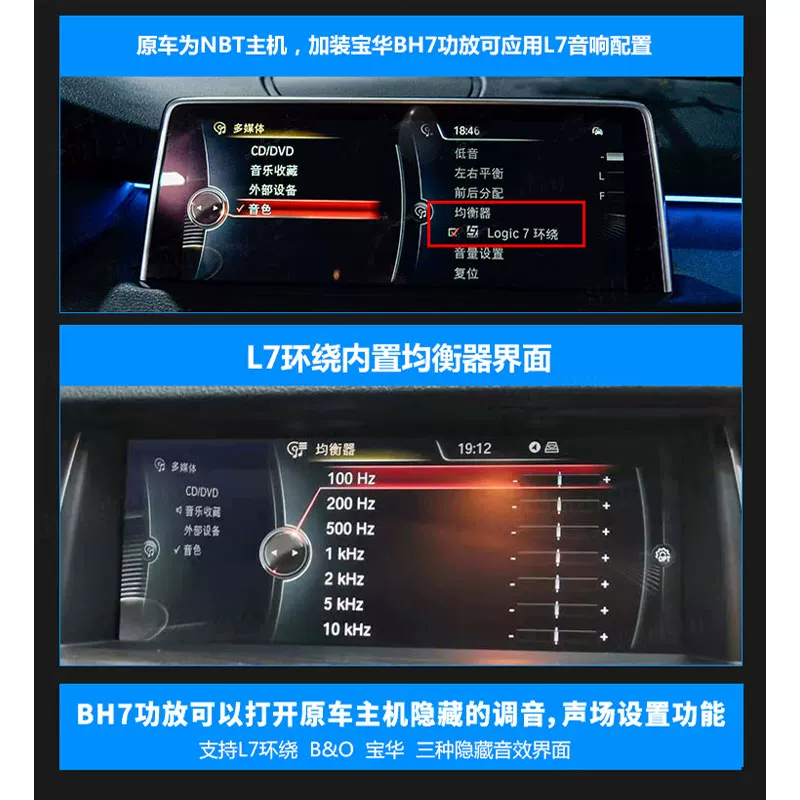 Подходит для усилителя BMW L7: серии 1, 3, 5, X1, X2, X3, X5, X6, Harman/HiFi аудио модификация L7 усилитель