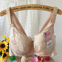 Large size Cup gathers small bra adjustable bra thin full cup collection baby fat mm womens underwear
