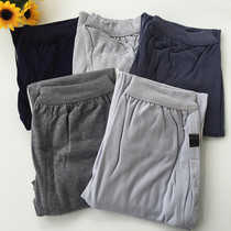 Mens autumn pants cotton thin fat and long cotton wool pants bottoming underpants stretch pants special body warm pants
