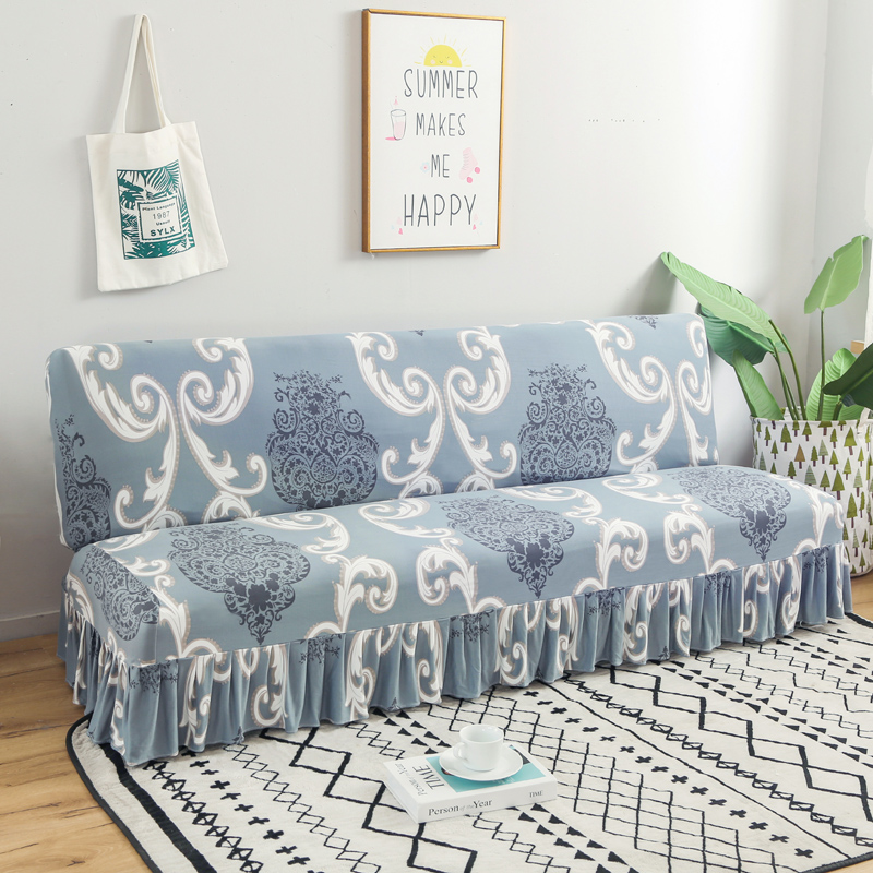 Universal folding armrest sofa bed cover skirt style simple full cover elastic universal sofa cover all inclusive