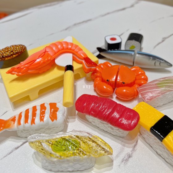 寿司切切乐仿真日式寿司切切看海鲜食物过家家仿真厨房玩具