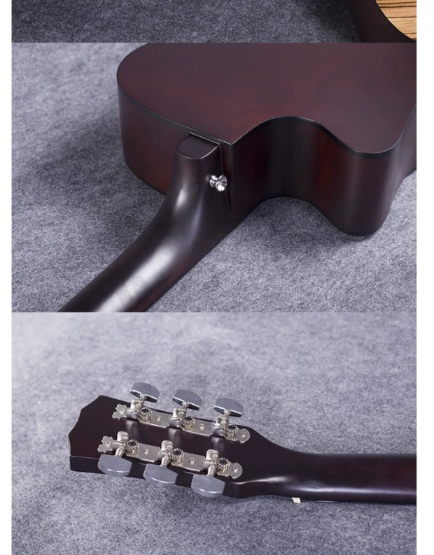 Travel trắng bột guitar 38 inch ballad guitar acoustic người mới bắt đầu nhập học thực hành guitar sinh viên nhạc cụ nam và nữ - Nhạc cụ phương Tây đàn guitar acoustic