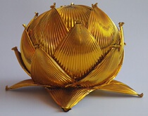 Gold leaf Seoul Lotus Lamp South Korea Blessing Wish Lamp Lamp Home Lampshade Handmade A-0