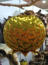 Gold leaf Korea Seoul lotus lamp blessing wish lamp home lampshade handmade A-3