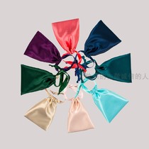 LXSH simulation silk eye mask cloth bag drawstring storage bag travel portable bedside cosmetic bag can be customized LOGO