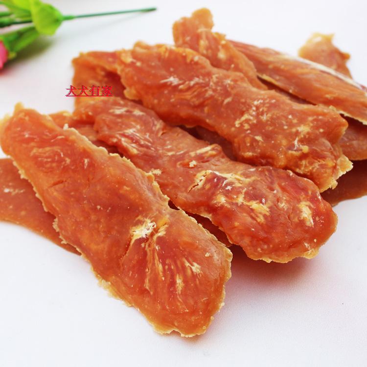 Đồ ăn nhẹ cho thú cưng, ức gà đơn giản, đồ ăn nhẹ cho chó, thịt gà sấy khô, miếng thịt, 800g chó con Teddy Teddy, kẹo cao su thức ăn bổ máu cho chó