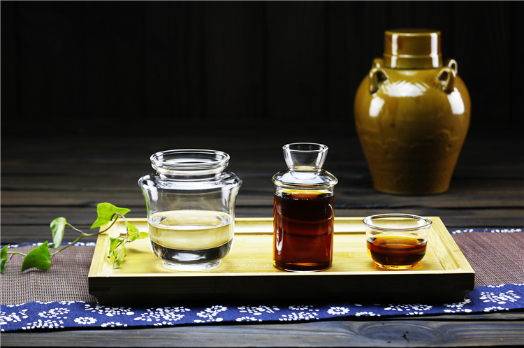 Sản phẩm mới ly rượu vang thủy tinh Nhật Bản đặt nồi nước nóng nồi ấm rượu vang ấm rượu vang vàng rượu vang trắng sưởi ấm nồi kệ rượu vang để bàn