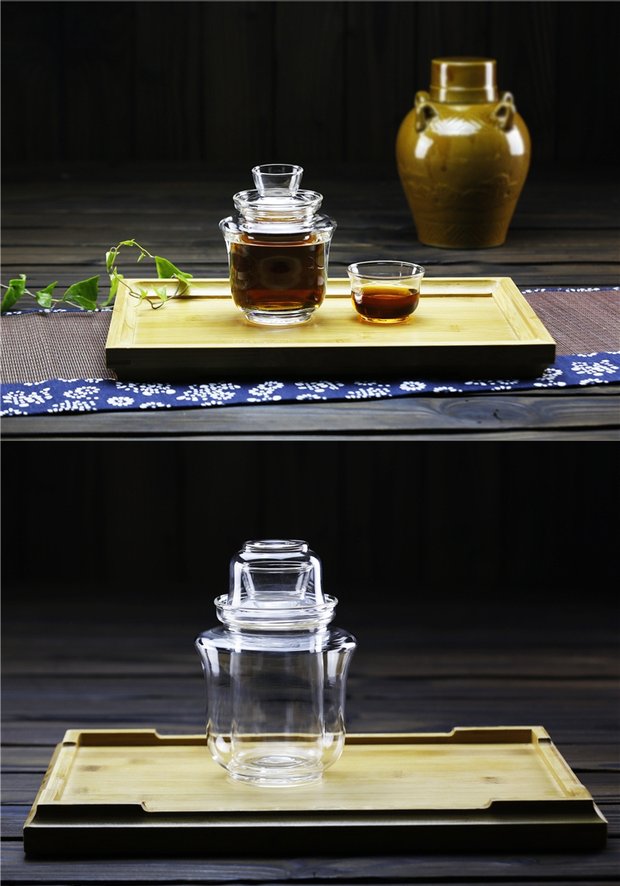 Rượu thủy tinh chịu nhiệt rượu vang trắng vàng lẩu ba mảnh rượu vang ấm rượu vang nóng bốn hoặc hai nồi rượu vang nóng ly rượu vang đỏ