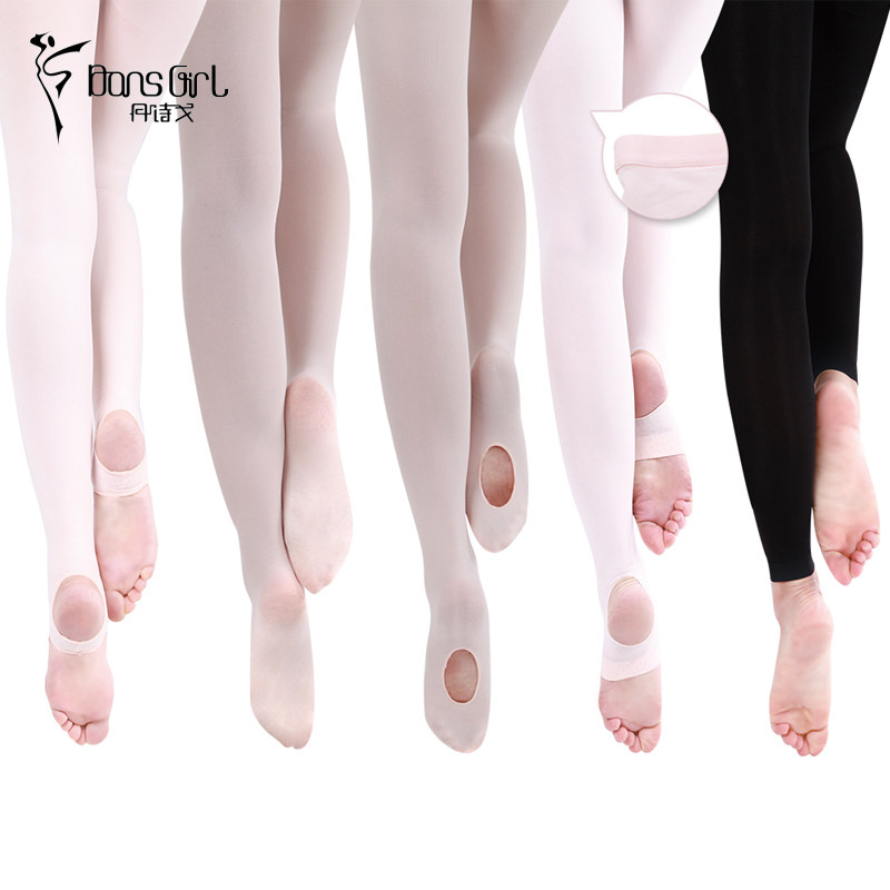 Dan Poetry Gorge Socks Plus Pants Socks Dance Socks 90% Dig Holes Stompings Ballet Socks Women Black And White Adults Practice Socks