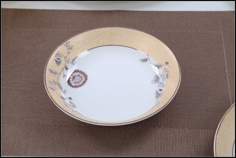 The Home plate ipads porcelain ceramic deep dish dish dish European dishes move FanPan up phnom penh 7.5 inch soup plate tableware