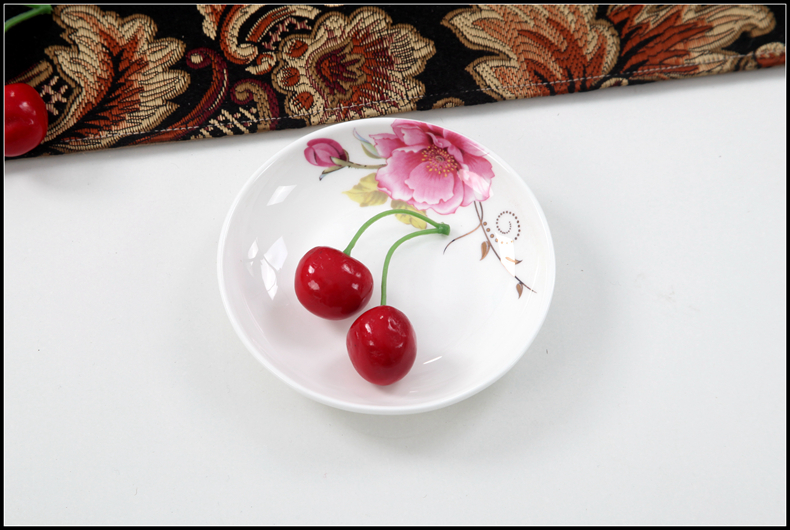 Yipin tang 4 inches of household snack plate ipads China dumplings vinegar dip plate disc mini small plate ceramic disc