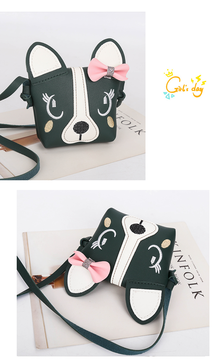 Kid's Small Pu Leather Animal Cute Square Magnetic Buckle Crossbody Bag display picture 10