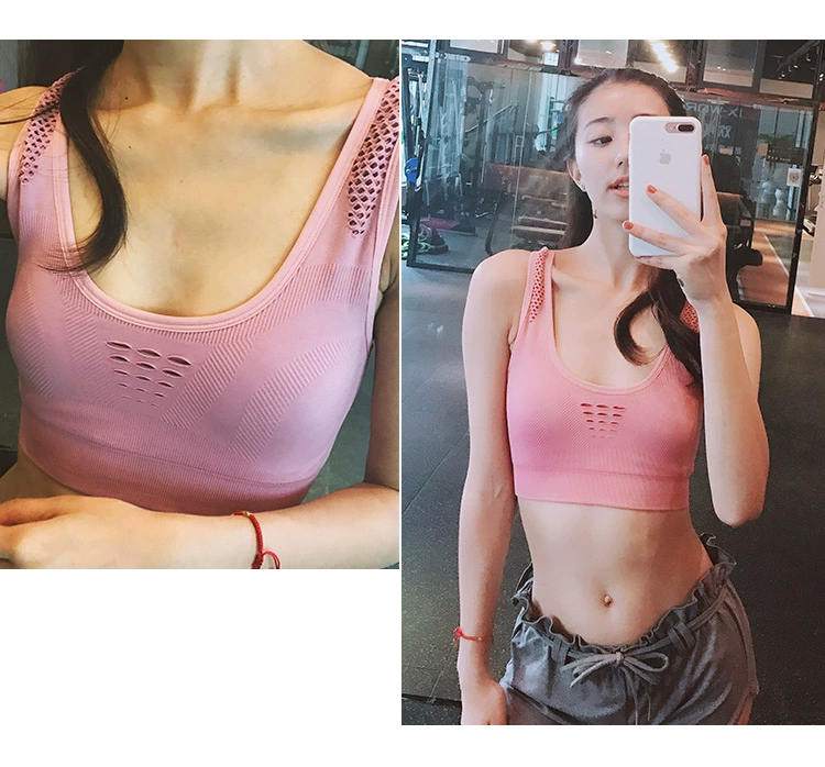 Thể thao đồ lót nữ chống sốc chạy yoga tập thể dục sexy vest-phong cách chuyên nghiệp giảm xóc nhận được sữa thu thập áo ngực áo yoga