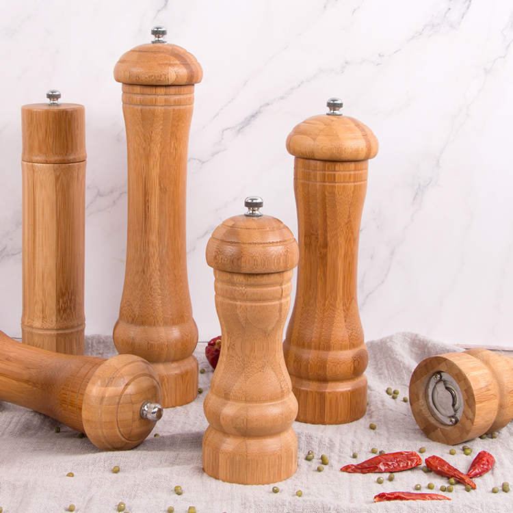 Wooden Manual Pepper Grinders Seasoned Bottle Home Seasoned Jars Prickly Pepper Grinding Powder Bottle Black Pepper Grinding Machine-Taobao