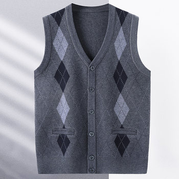 Autumn and winter buttoned sweater cardigan vest Autumn and winter buttoned sweater cardigan vest