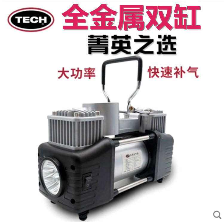 Teke with car inflators air pump sedan, off-road car SUV portable double cylinder beat gas pump high power