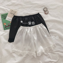 Leggings womens summer white black JK anti-light safety pants autumn insurance pants thin lace lace pants