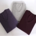 Arongyuan 2019 thu đông nam 100% áo len cashmere nguyên chất nam áo len cổ chữ V màu tinh khiết cashmere áo thun giải trí - Áo len Cashmere