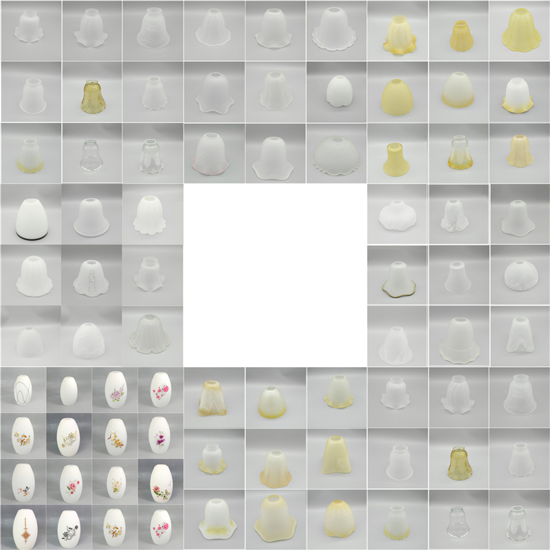 Frosted glass lampshade shell E27 screw lamp holder pendant lamp wall lamp table lamp ceiling lamp lamp accessories DIY lampshade