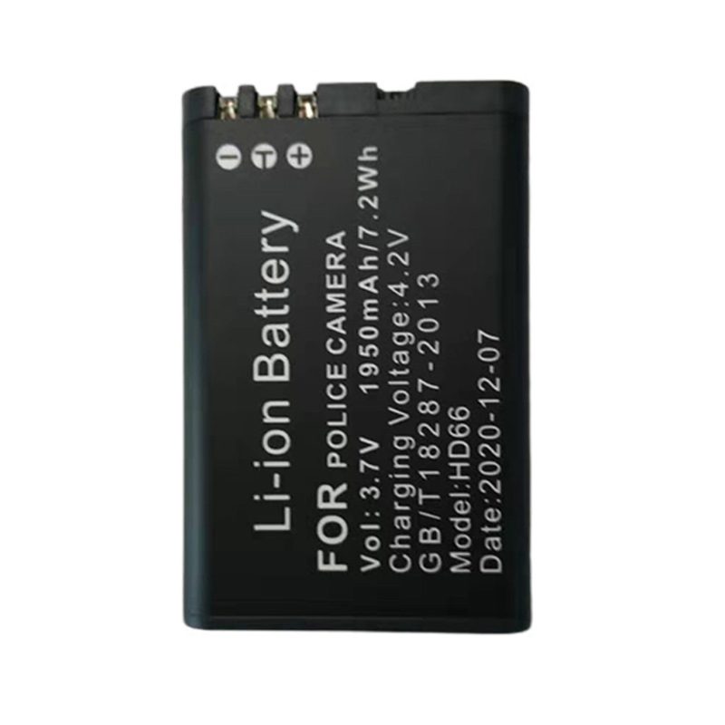 HD66 recorder Body camera Polymer lithium battery 1950mAh battery holder and complete set of body camera