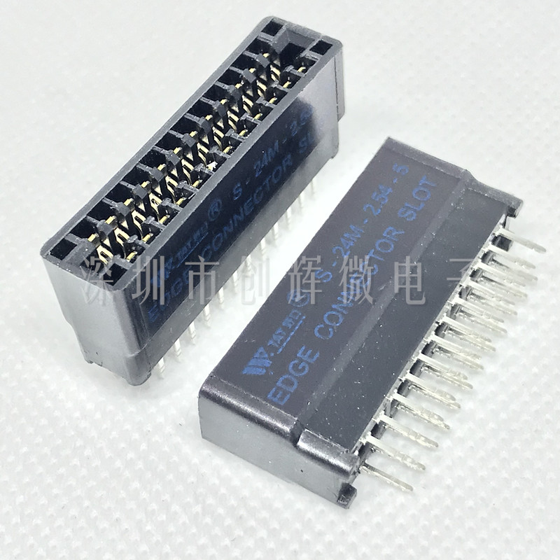 TAT Mustang Bus PCB Slots Goldfinger Socket S-24M-2 54-5 S-24P 2*12