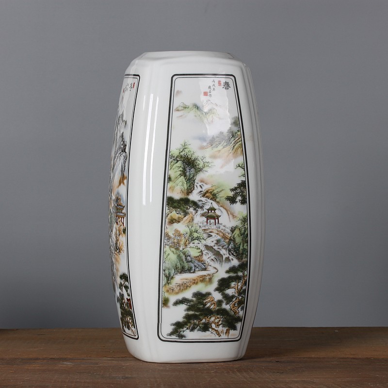 Jingdezhen ceramics creative spring, summer, autumn and winter vases, I and contracted sitting room home furnishing articles