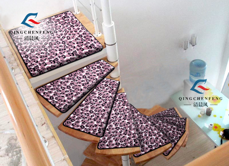 Gỗ xoắn ốc cầu thang mat non-slip có thể giặt keo-miễn phí tự dính bước mat bước mat xoay cầu thang thảm tùy chỉnh thảm sofa phòng khách