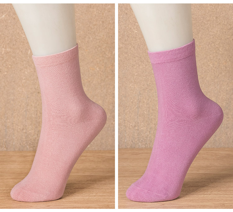 100% cotton nữ vớ cotton mùa thu và mùa đông vớ nữ ấm áp vớ nữ dày retro màu rắn vớ nữ vớ nike