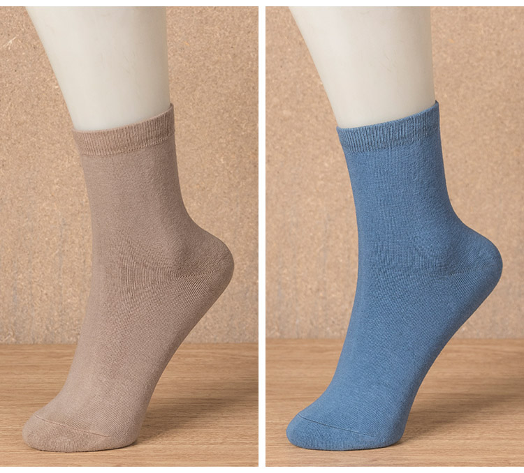 100% cotton nữ vớ cotton mùa thu và mùa đông vớ nữ ấm áp vớ nữ dày retro màu rắn vớ nữ vớ nike