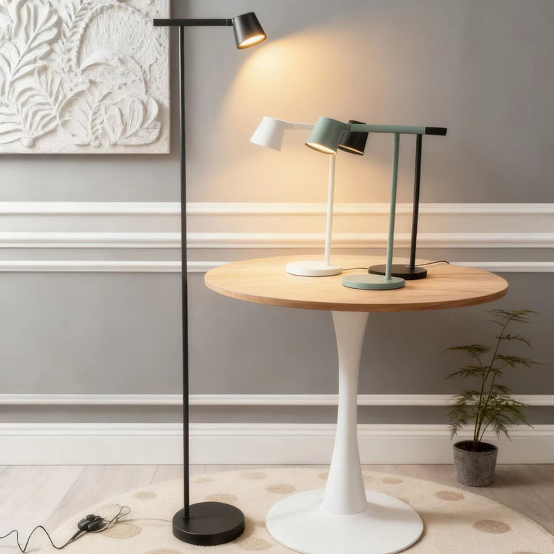 Scandinavian Simple ins Blue Light Removal Office Desk Lamp Bedroom Bedside Reading Floor Lamp Study Desk Eye Protection Lamp