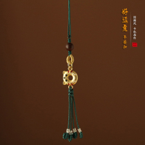 Exquisite pure copper born year zodiac Tiger mobile phone pendant small jewelry pendant cute men and women Net red high-grade lanyard