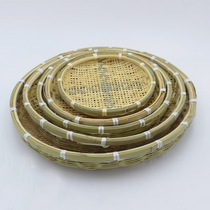Bamboo-woven bamboo Bamboo Basket Bamboo Basket Bamboo Basket Bamboo-woven fruit basket Featured handicraft bamboo dustpan bamboo weaving sieve