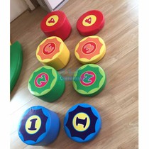 Digital round stool soft small bench kindergarten early education center childrens special game seat shape stool Mijizai