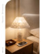 French-Style Vintage Creative Shell-Shaped Solid Wood Table Lamp for Bedroom, Study, and Living Room, Cream-Style Ambiance Table Lamp