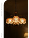 Dige French-Style Retro Painted Rose Pearl Chandelier Bedroom Dining Room Chandelier Creative Floral Designer Lighting Fixtures