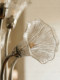 Creative Chrome-Colored Trumpet Flower Glass Chandelier for Living Room, Bedroom, Dining Room, French-Style Light Luxury Cream-Style Decorative Lighting