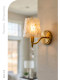 French Retro Creative Shell Wall Lamp for Bedroom, Living Room, Dining Room, Crystal Wall Lamp, American Retro Light Luxury High-End Lighting