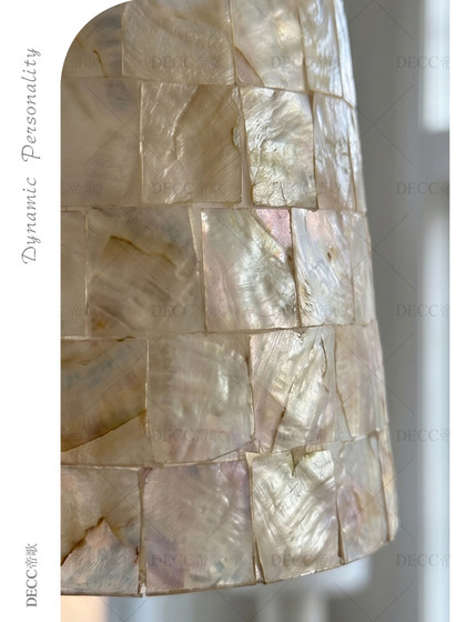 French Retro Creative Shell Chandelier Bedroom Bedside Chandelier Bar Entrance Hallway Light Light Luxury High-End Lighting Fixtures