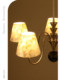 French-Style Vintage Creative Shell Chandelier in High-End Sand Nickel Color for Living Room, Bedroom, and Dining Room, Light Luxury American Cream Style