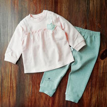 Special price Spring and autumn section Womens baby suit The sea turtle Love Mn Mo baby go out to wear pure cotton spineless long sleeve long pants